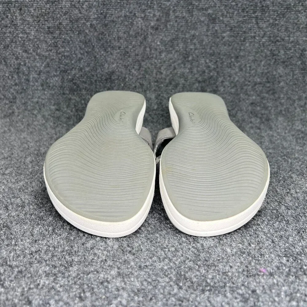 Clarks Cloudsteppers Sandals Women's‎ Size 8W Green Camo Comfort Casual Outdoor